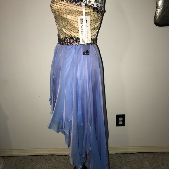 Sherri Hill Sadie Robertson Periwinkle Dress - Picture 3 of 4